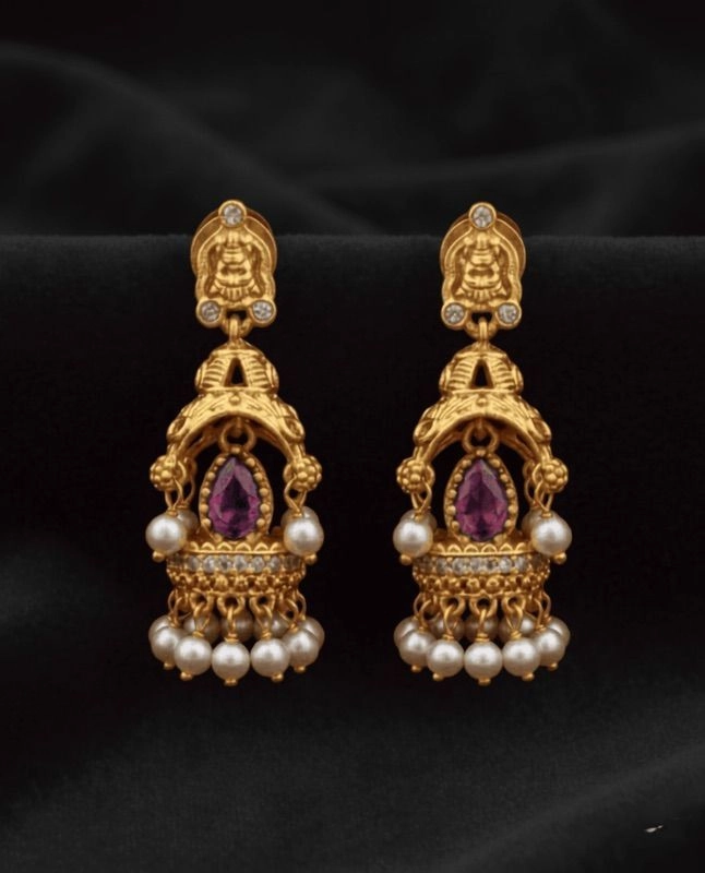 Arc Jhumka - Pink 2