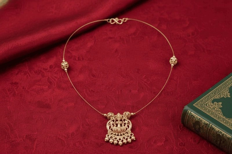 Invisible Gold Lakshmi  Chain 1