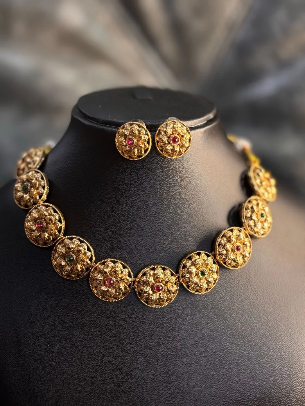 Parijatham Antique Necklace 1