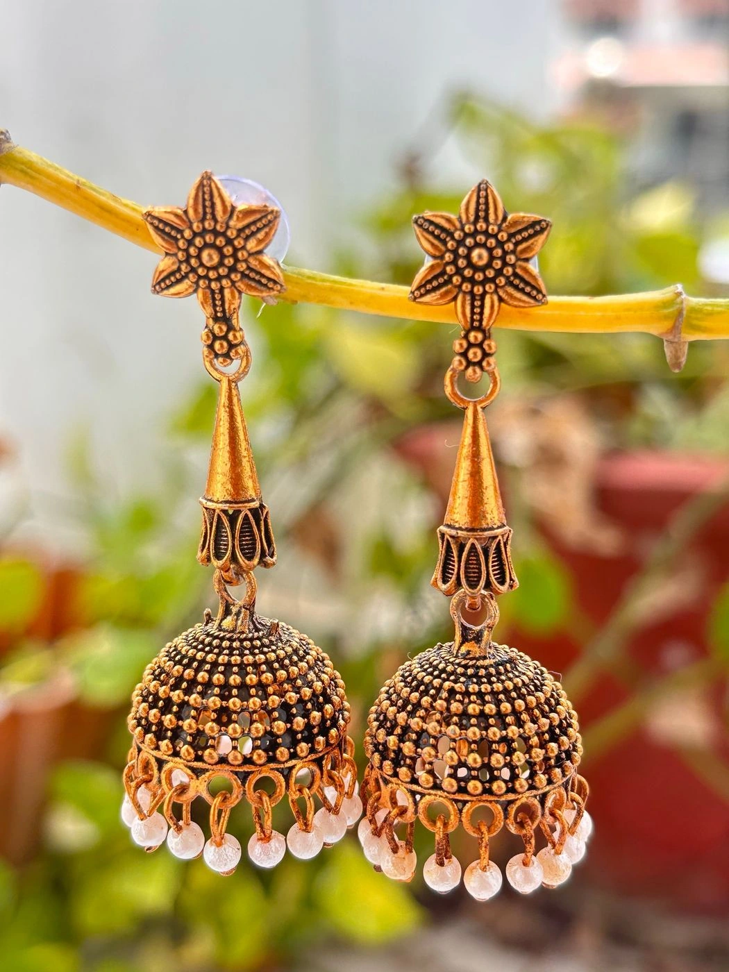 Antique Thandu Jhumka 2