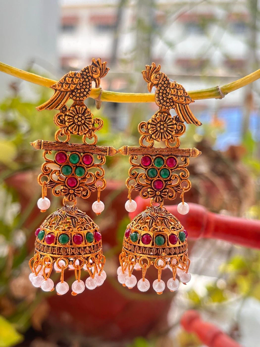 Parrot Jhumka 3