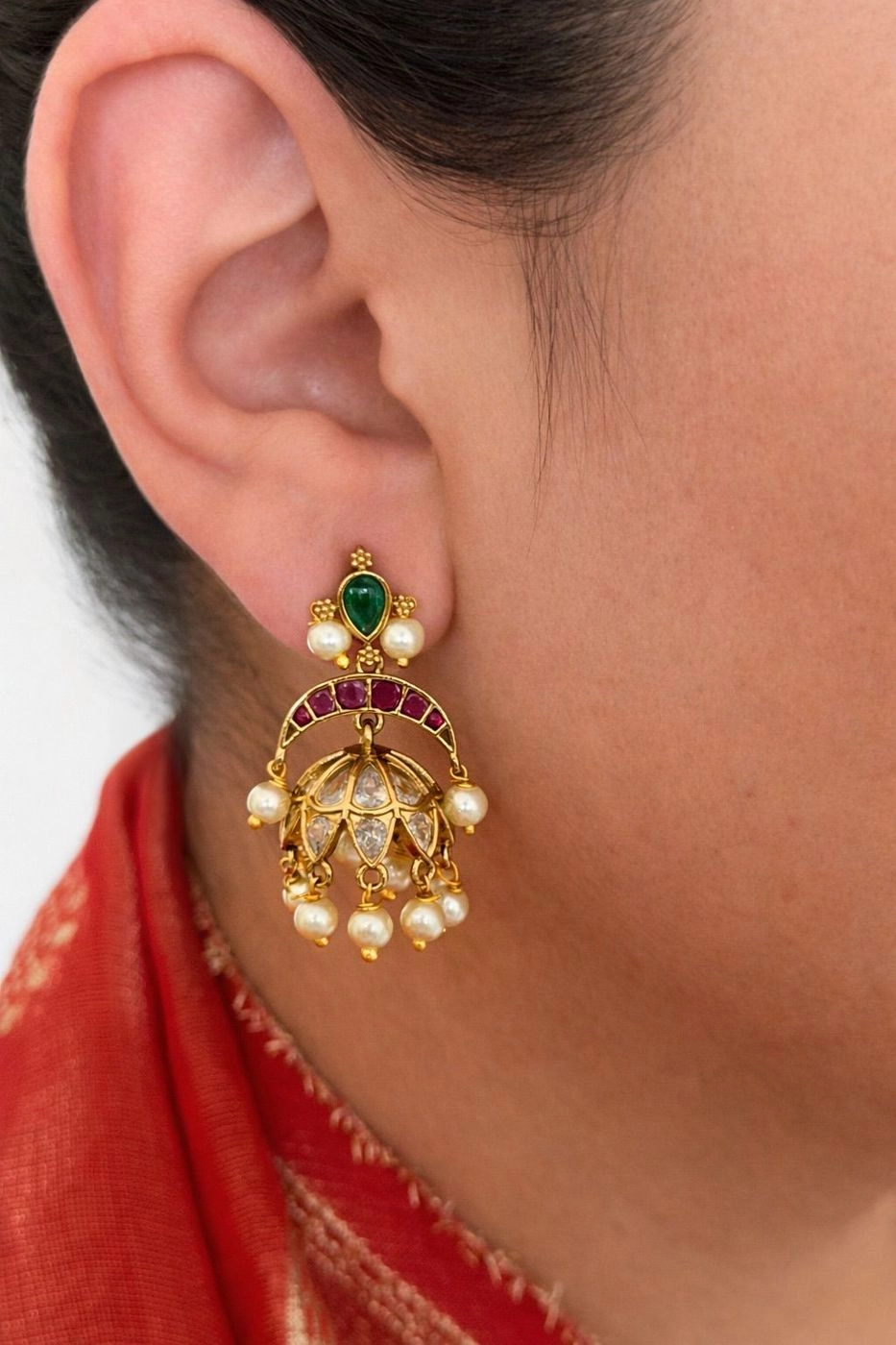 Chembakam Kempstone Jhumka