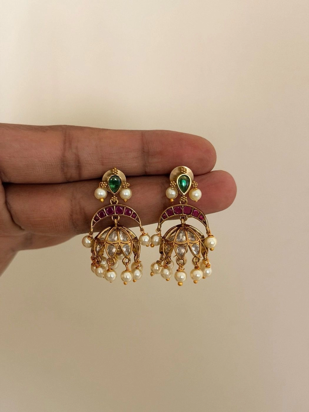 Chembakam Kempstone Jhumka