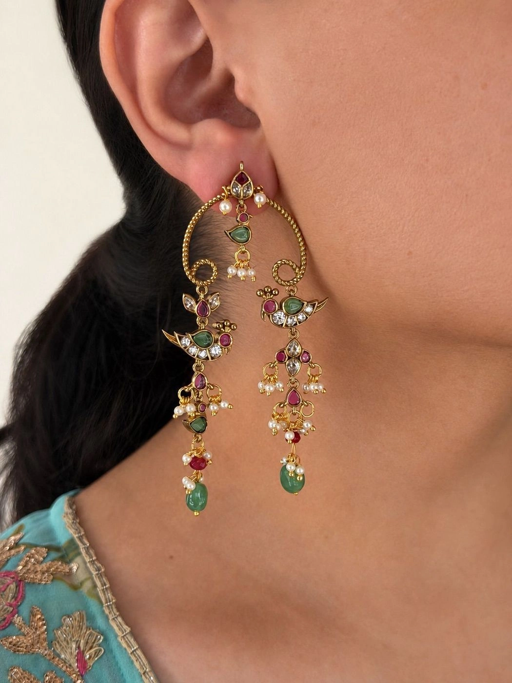 Tarini Dual Dangler Earrings