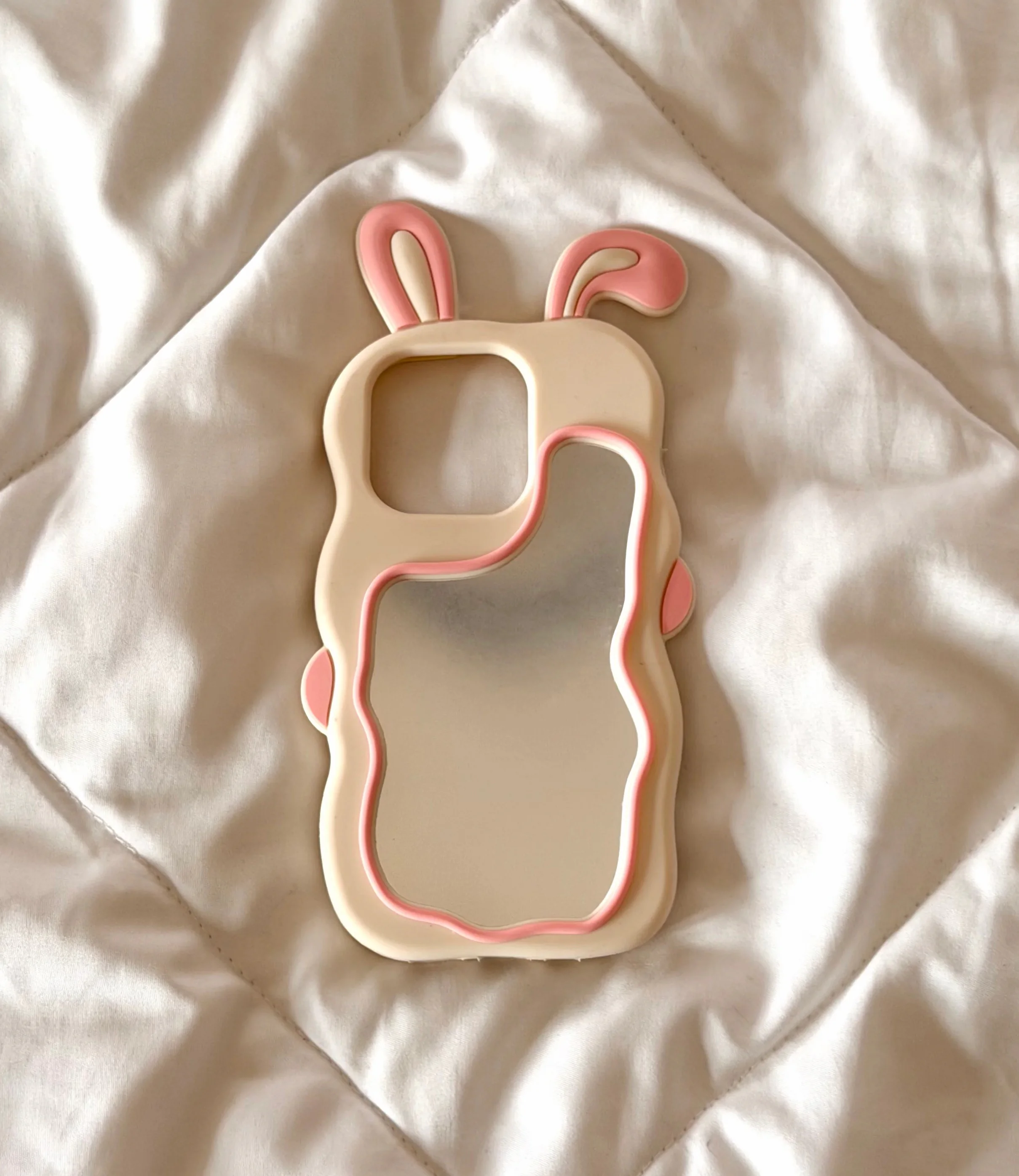 Bunny phone case with mirror