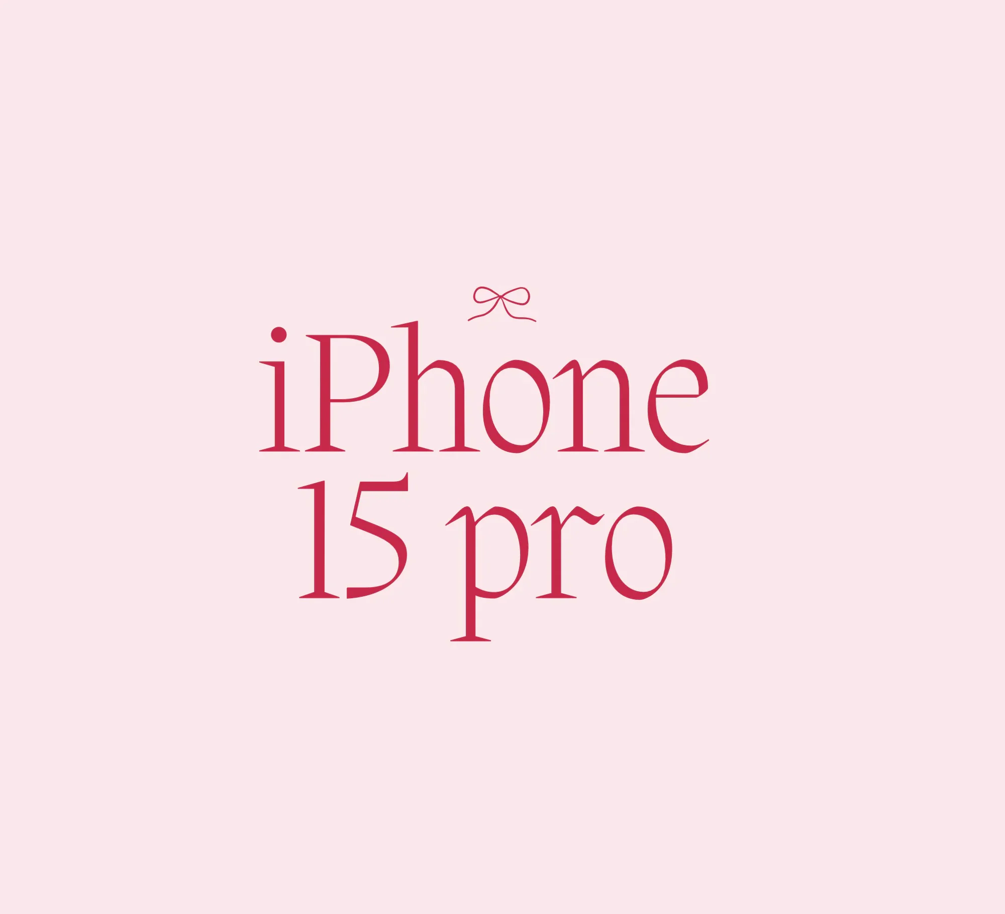 iPhone 15 pro