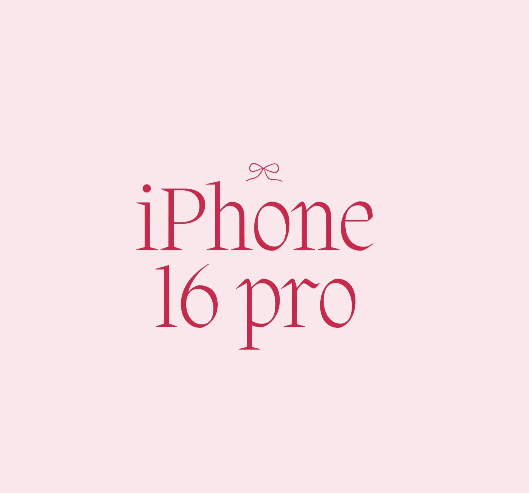 iPhone 16 pro