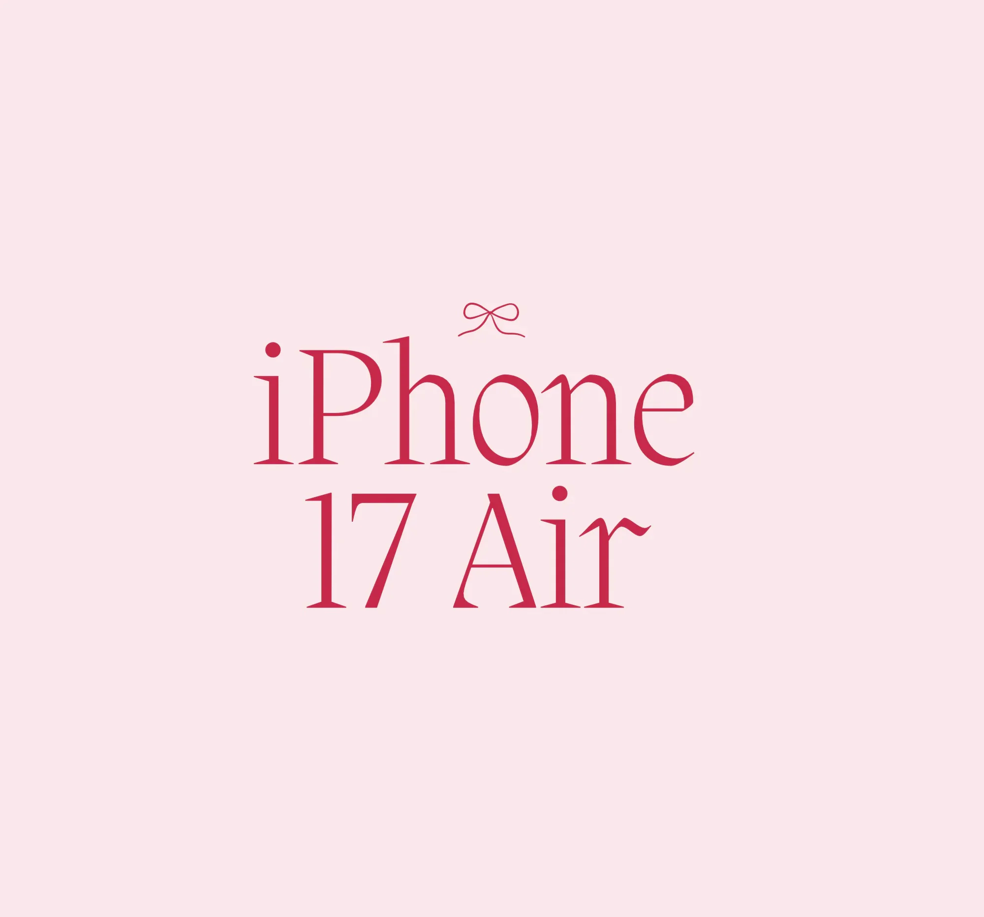 iPhone 17 air