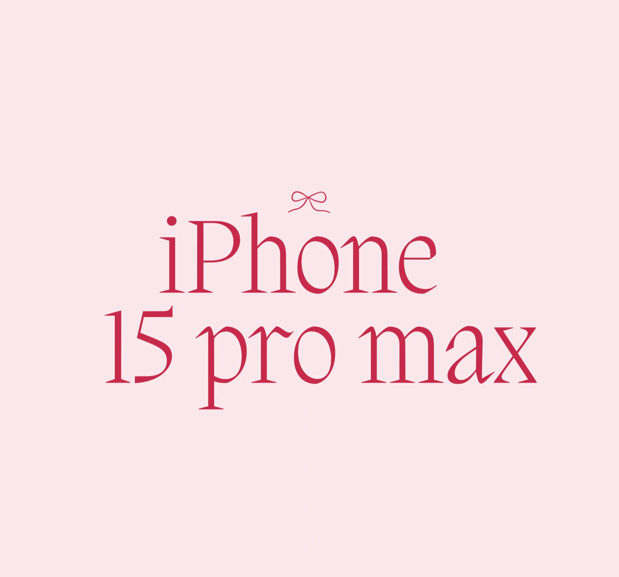 iPhone 15 pro max