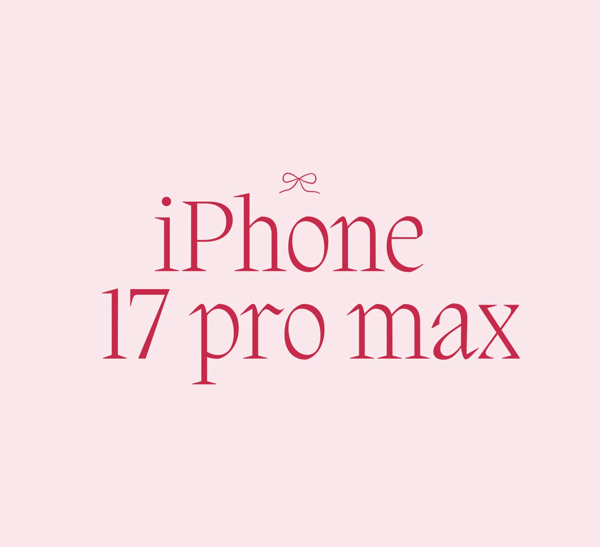 iPhone 17 pro max