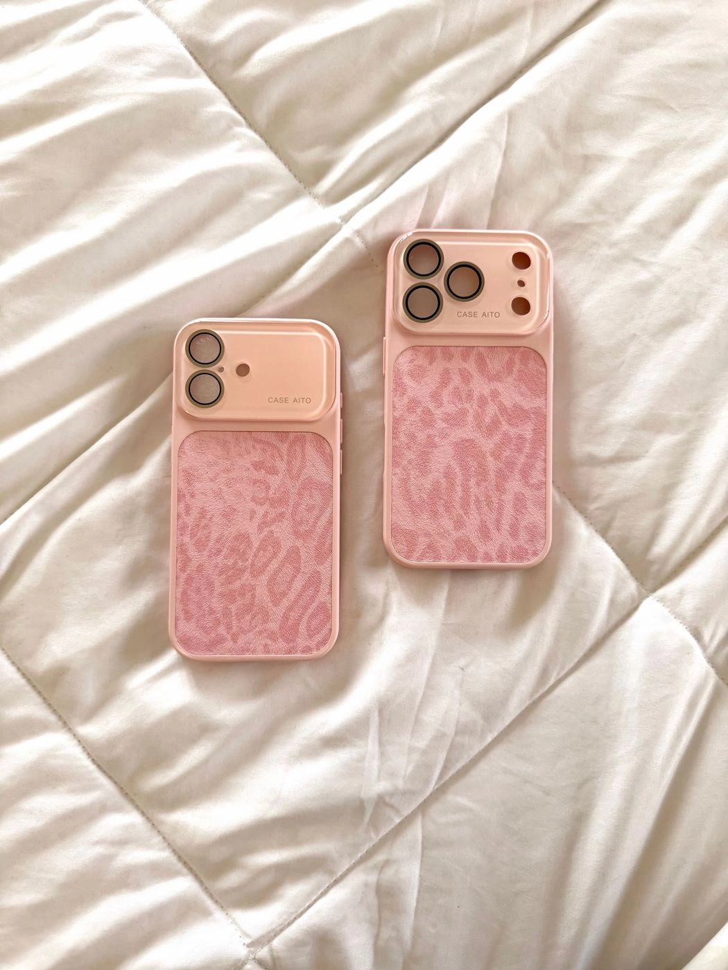 Elegant pink leapord printed case 2