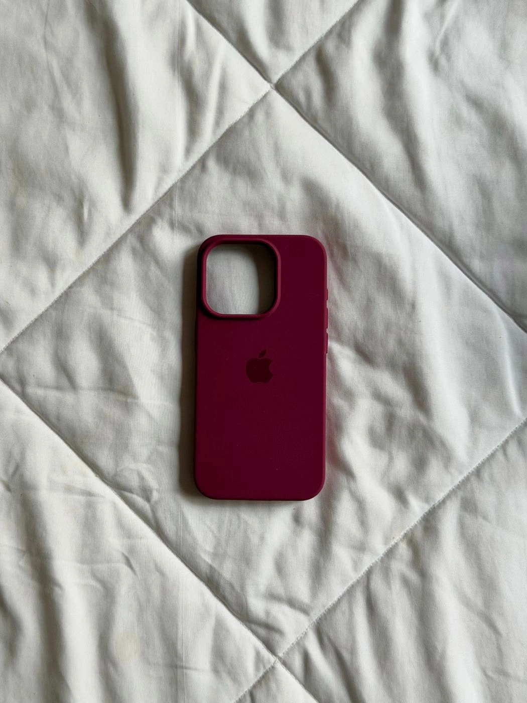 Burgundy silicone case