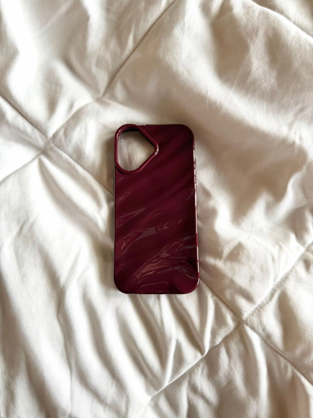 Cherry red wavy case
