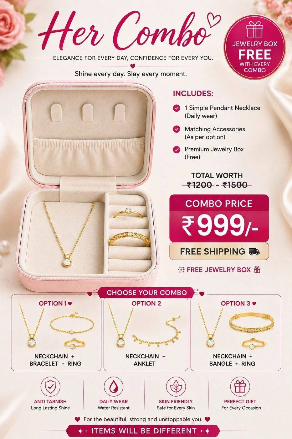 Her Combo Free shipping