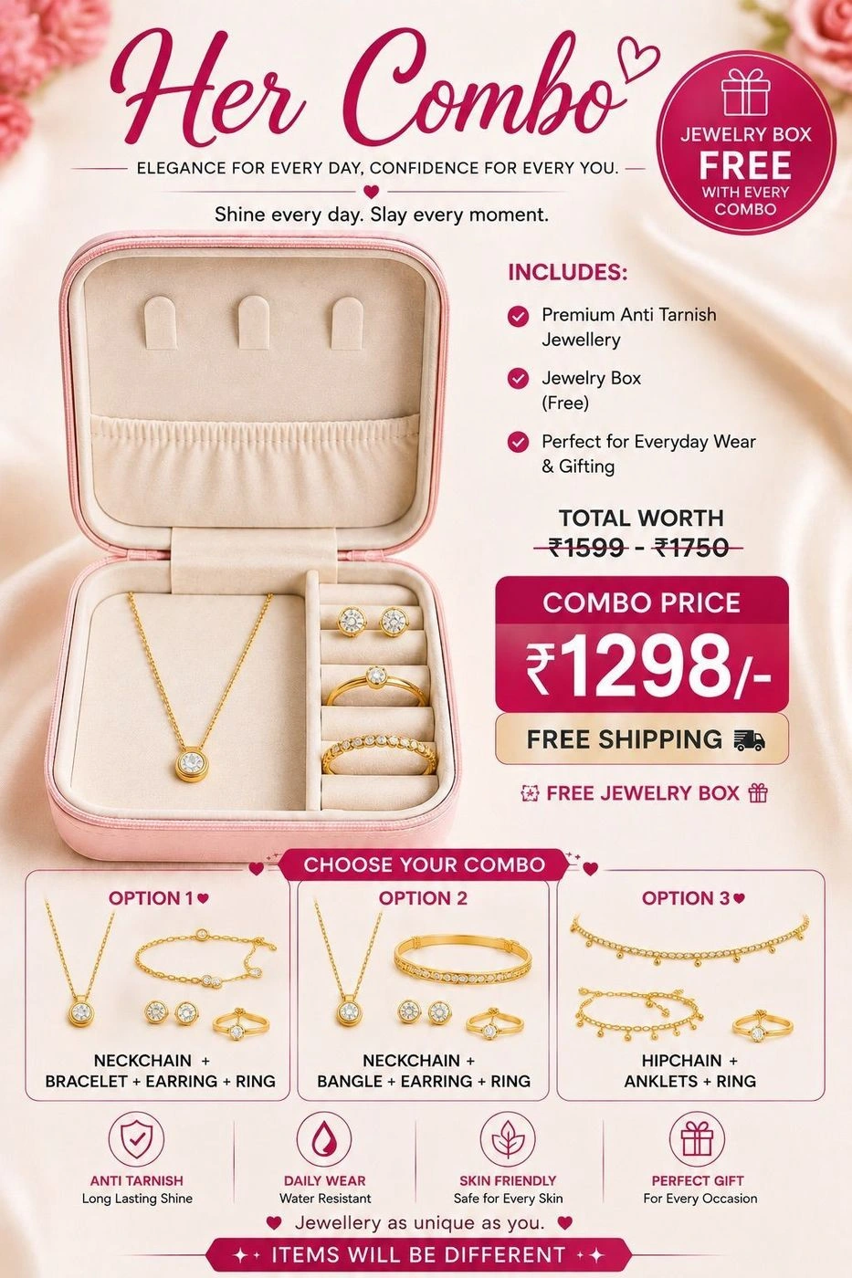 Her Combo free shipping