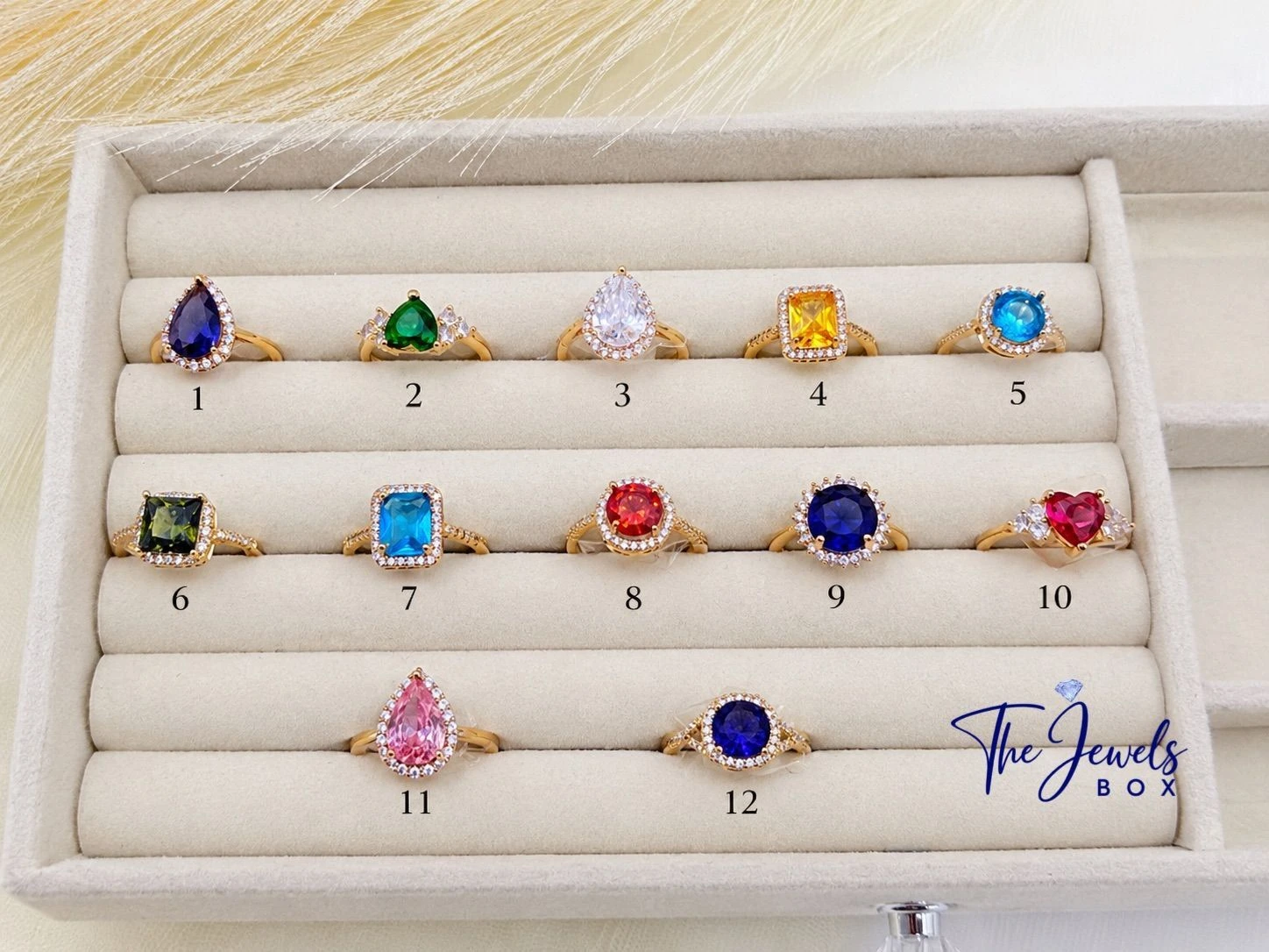 Colourful Stone Rings(Adjustable rings)