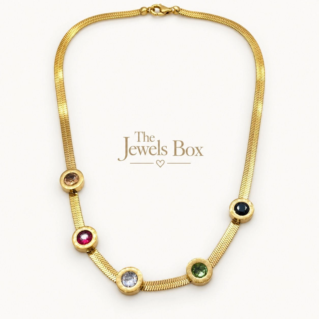 CHARMS SNAKE CHAIN NECKLACE 2