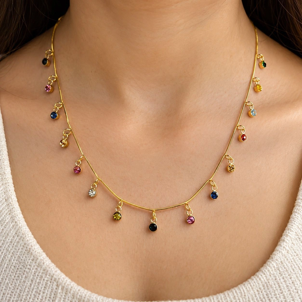 BOHO BEADED CHOKER NECKLACE 1