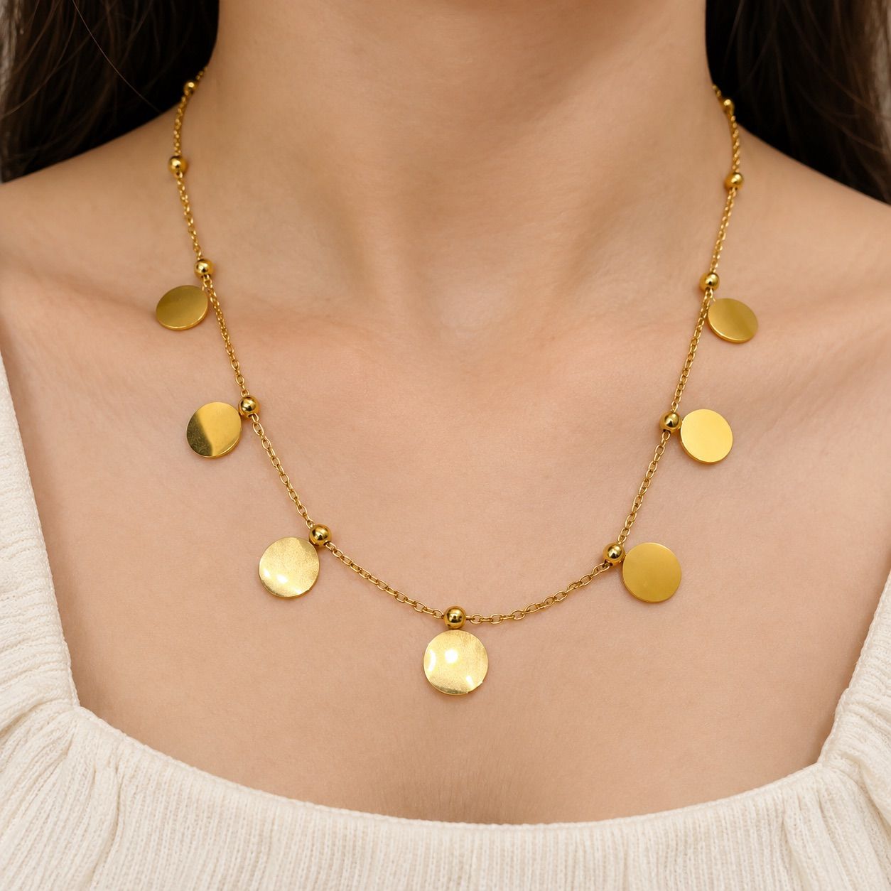 CIRCULAR DROP NECKLACE 1
