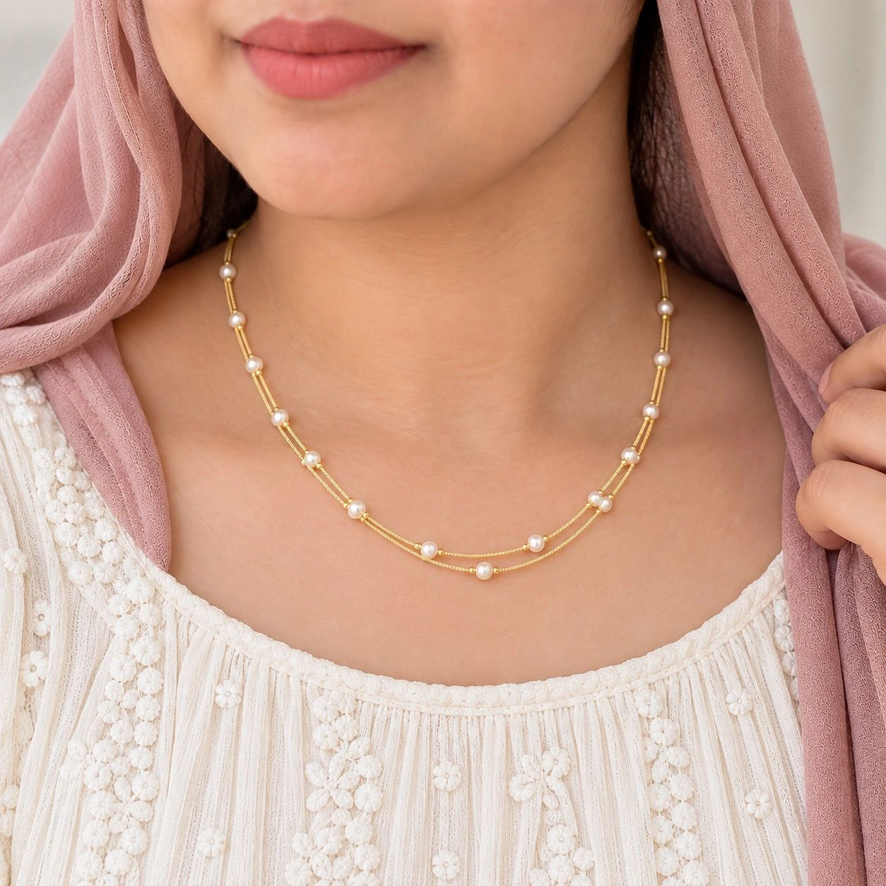 Lumi pearl neckchain