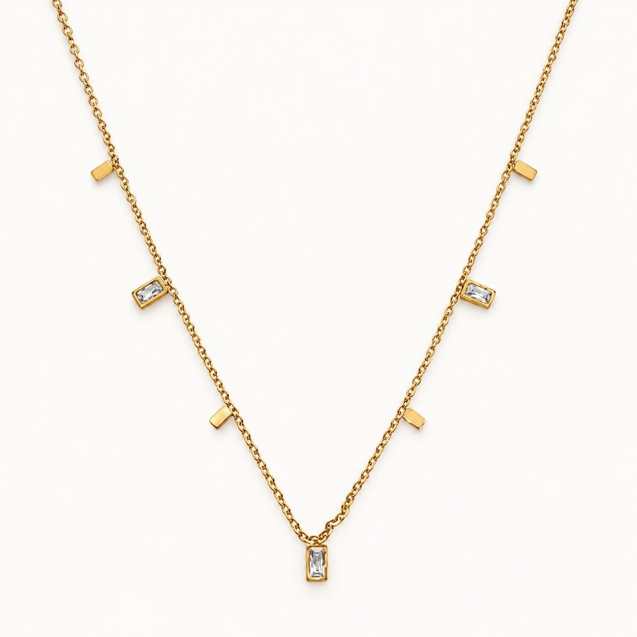 RECTANGLE CHARM NECKLACE 2