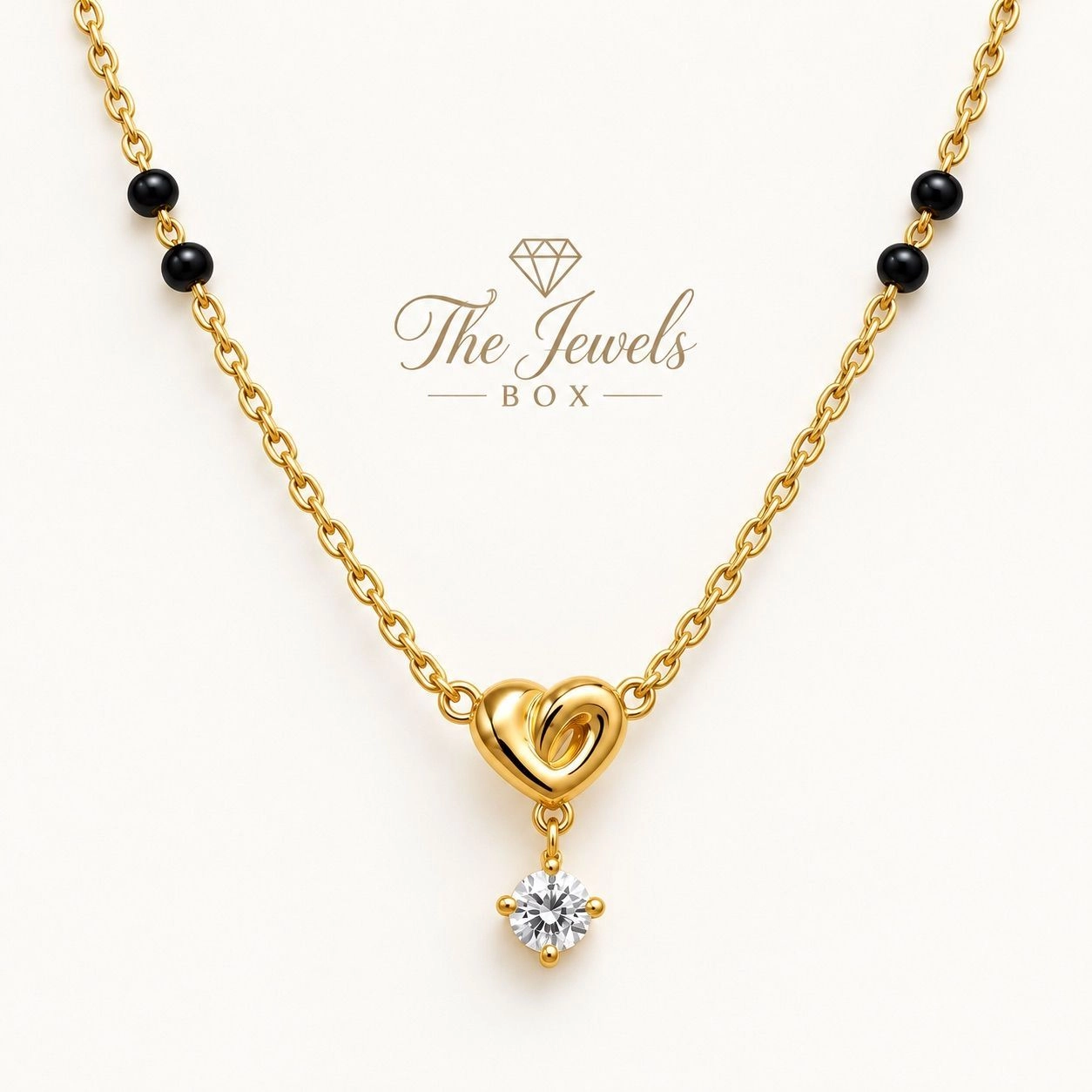 Heart Diamond Mangalsutra 2