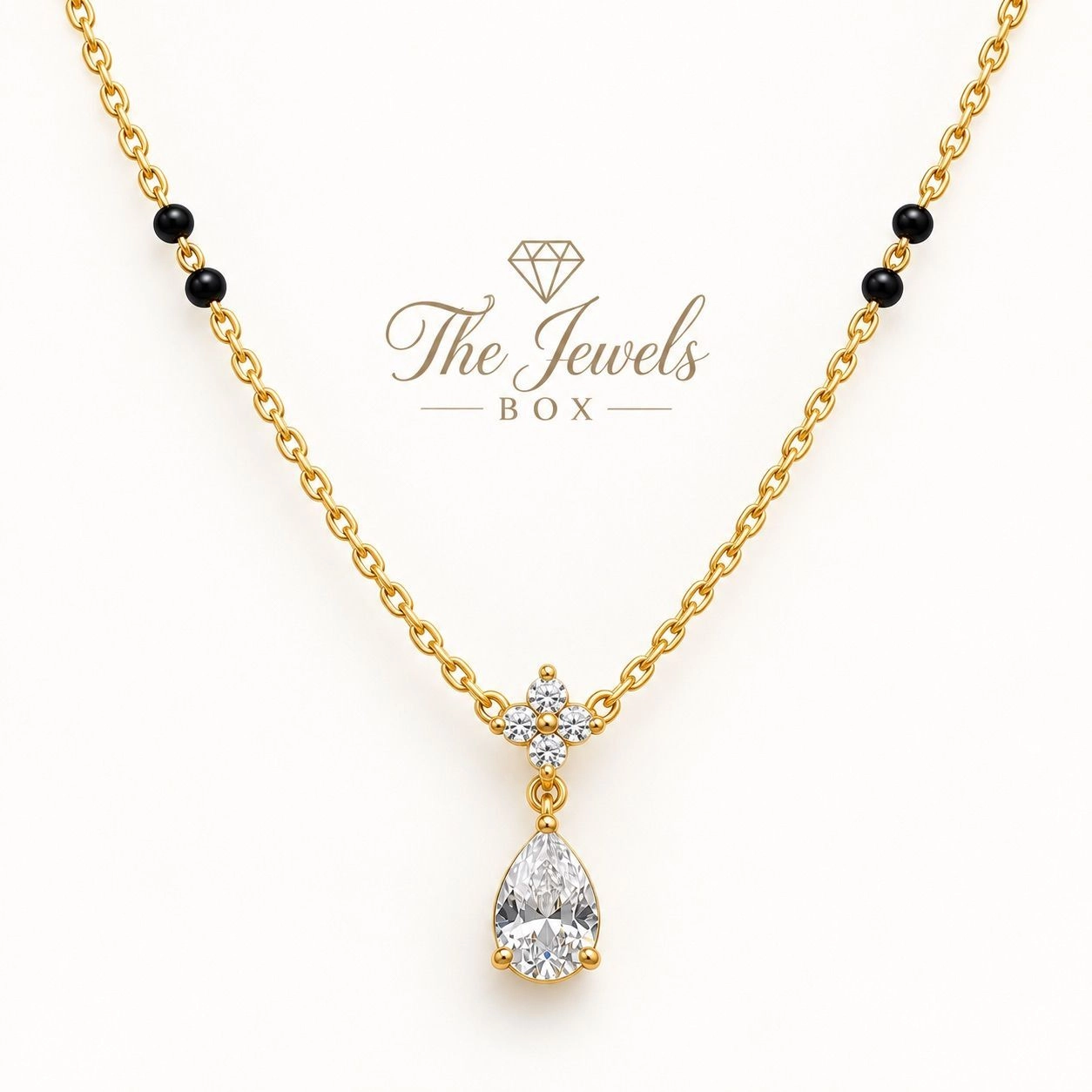 Flower Diamond Mangalsutra 2