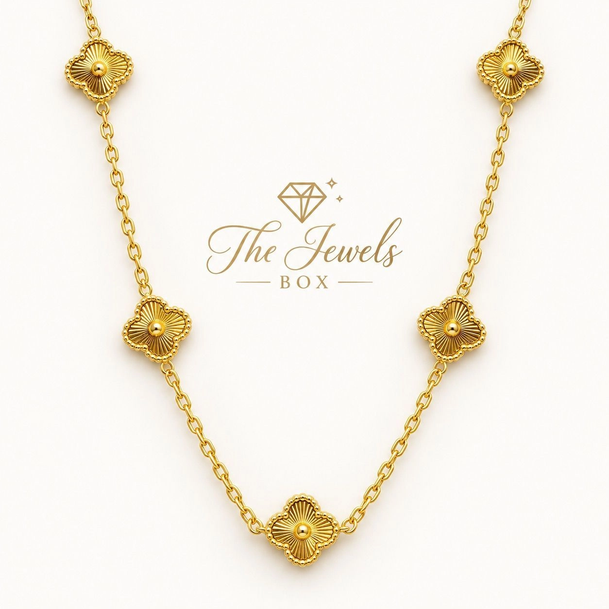 CLOVER MOTIF NECK CHAIN 2