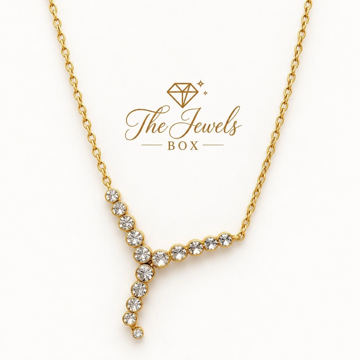 Y- SHAPED DROP PENDANT NECKLACE 2