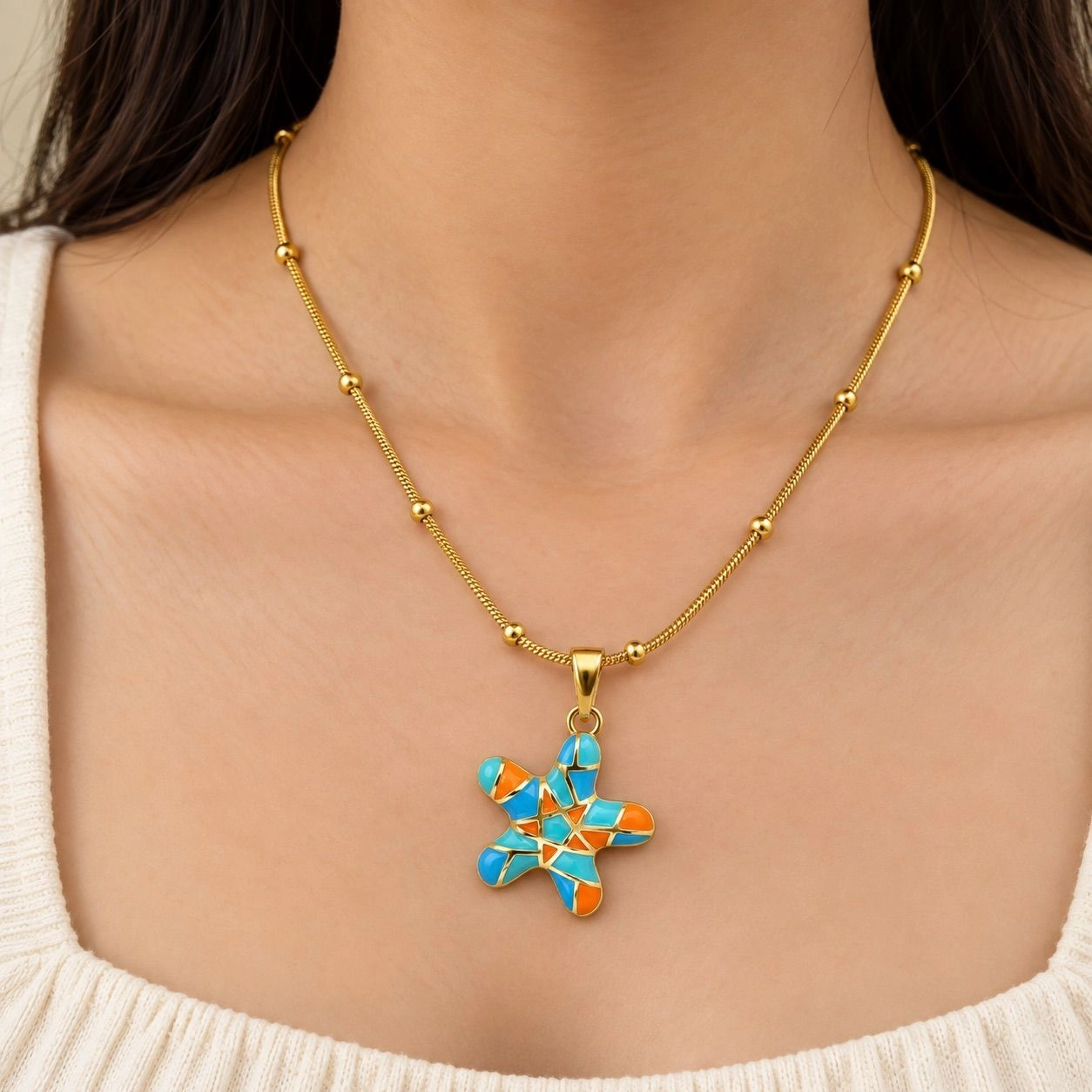 STARFISH PENDANT NECKLACE 1