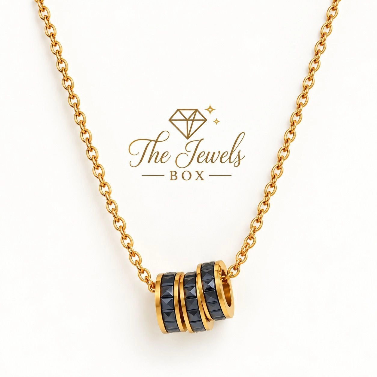 MULTI RING PENDANT NECKLACE 2