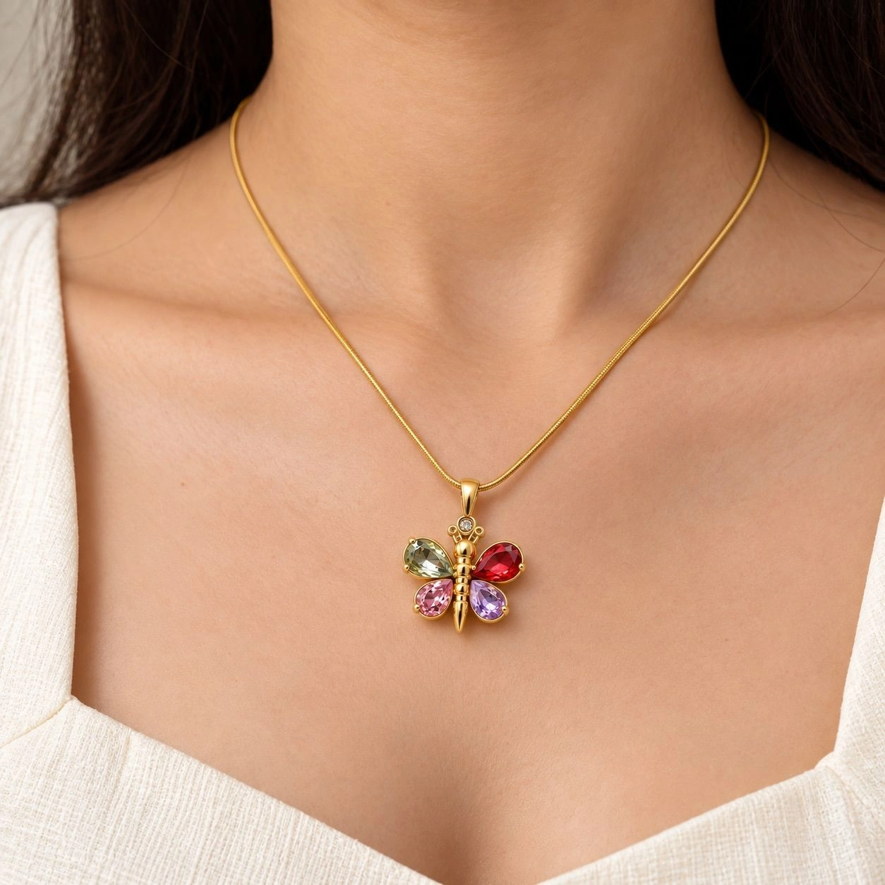 BUTTERFLY PENDANT NECKLACE 1