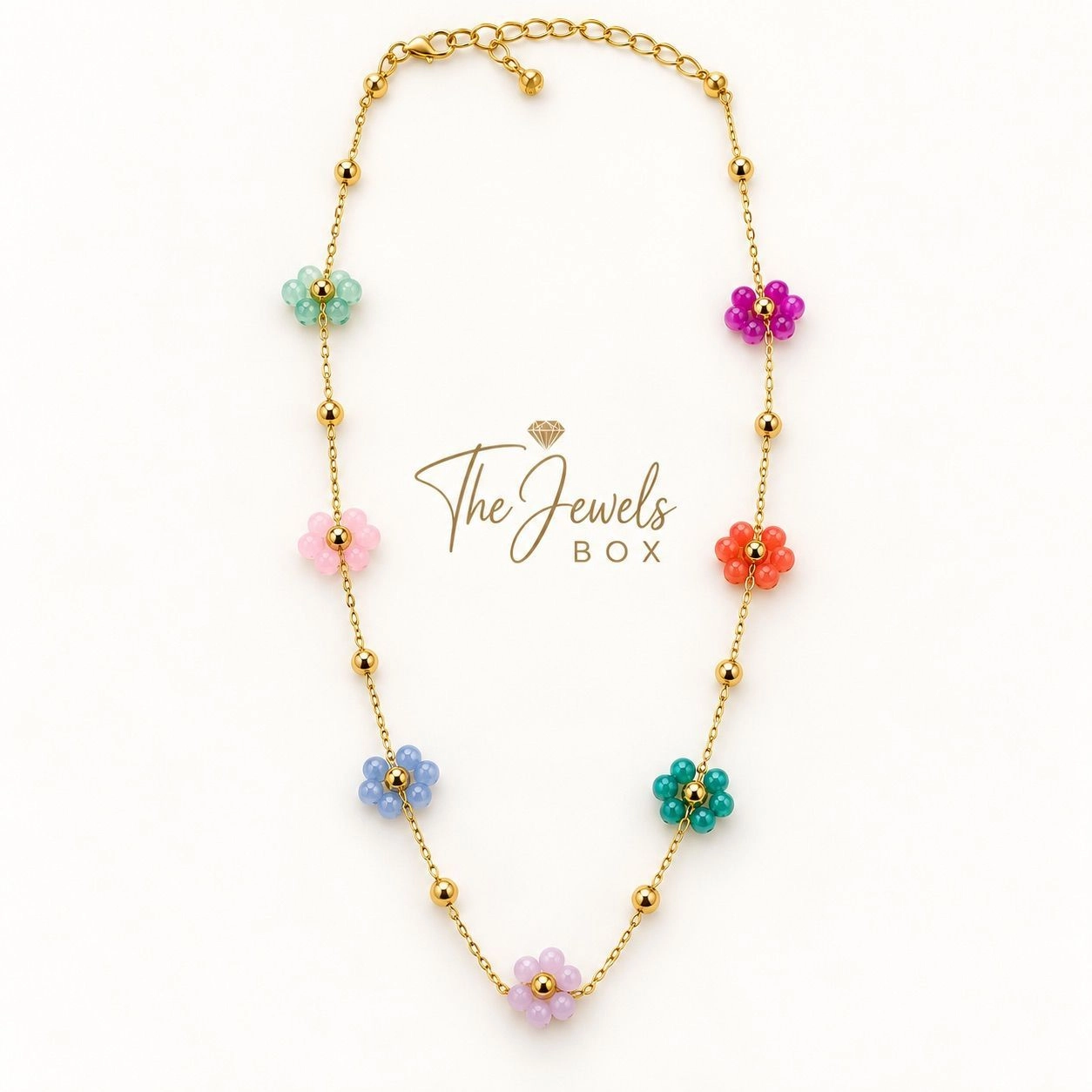 MULTI COLOUR BLOSSOM NECKLACE 2