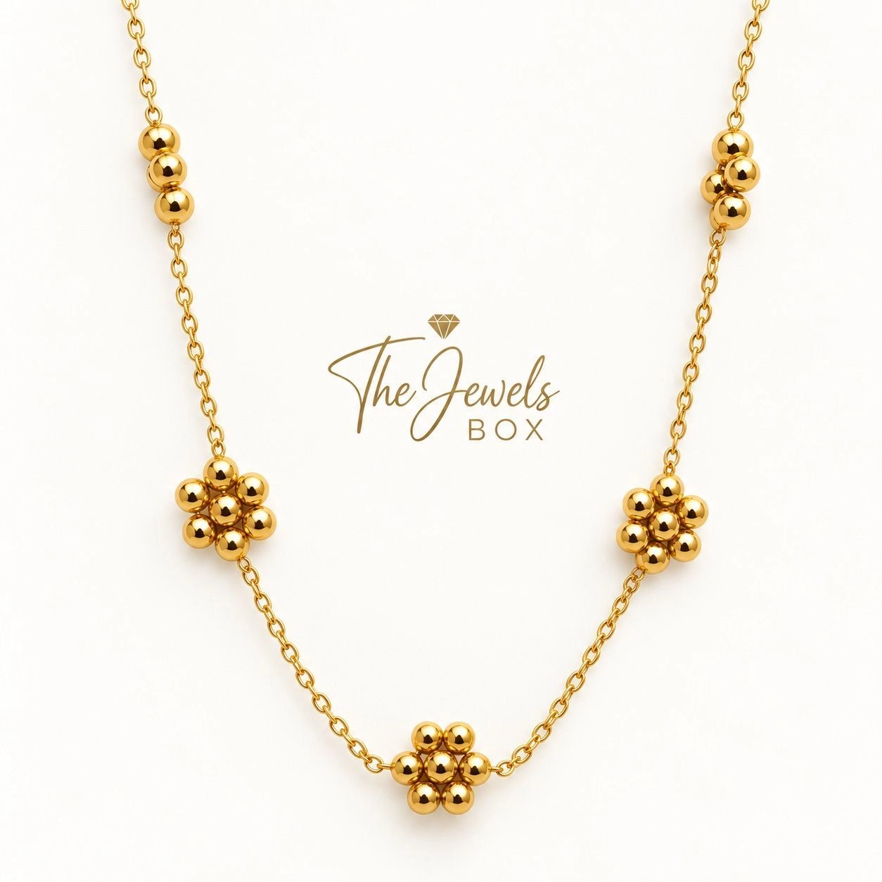 GOLDEN FLOWER NECKLACE 2