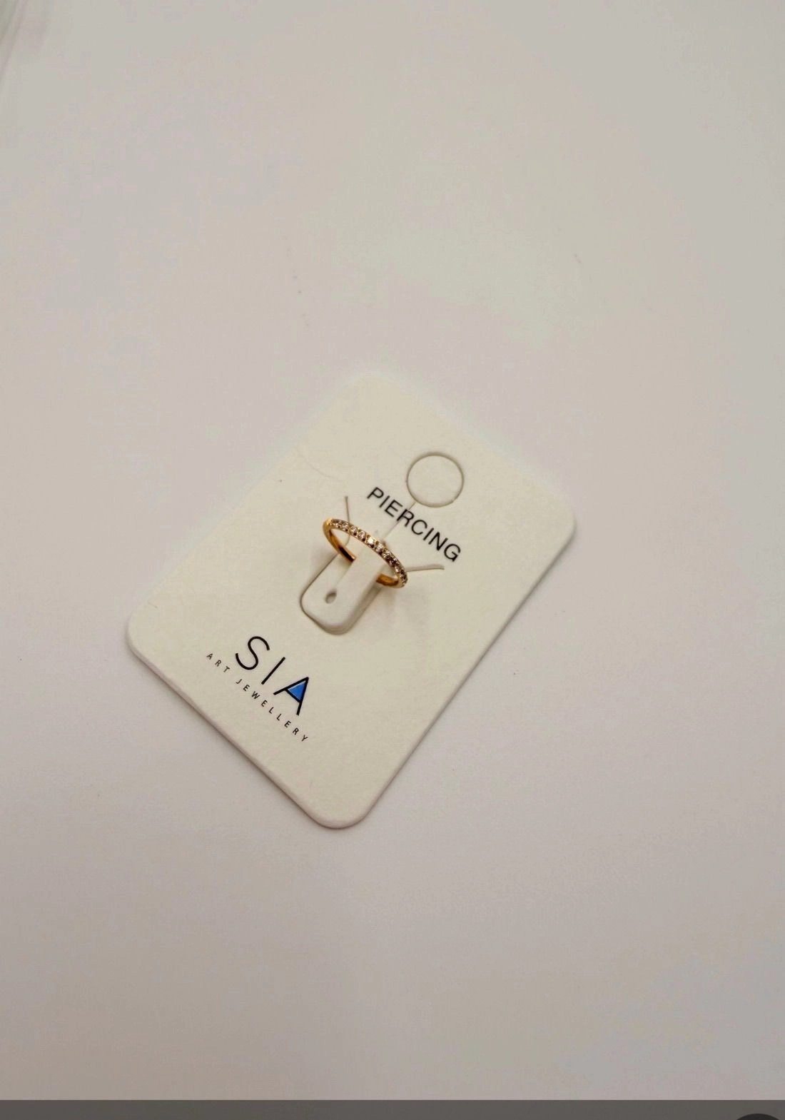 DIAMOND NOSE RING - 0.8 mm Thickness 2