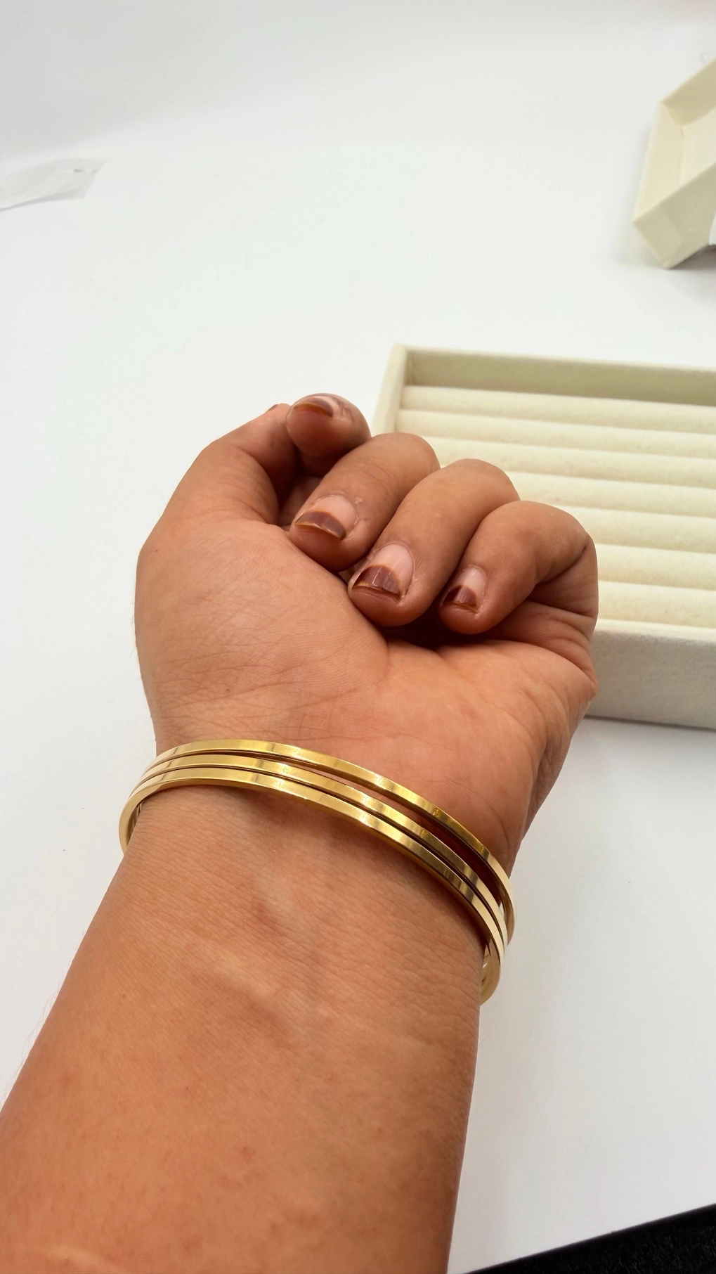 WIRE BANGLE PLAIN ( Antique colour) 3 pc 1