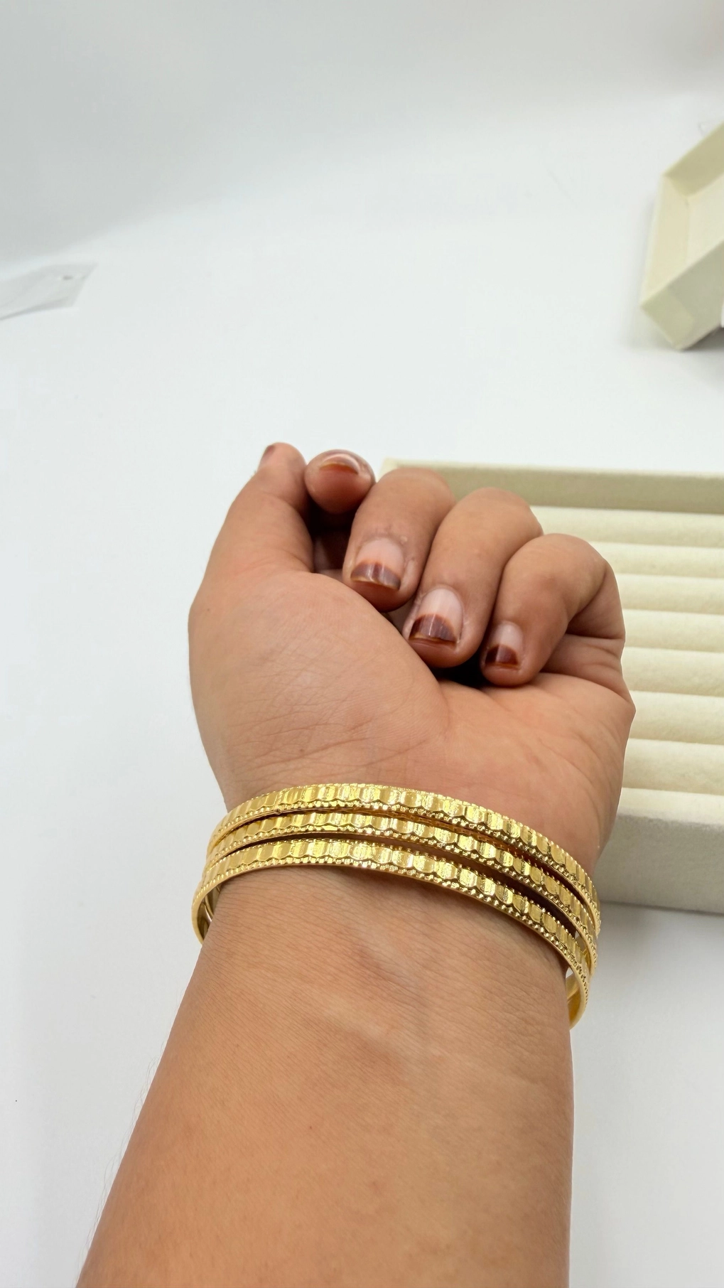 GOLDEN TWISTER BANGLE 3 PC 1