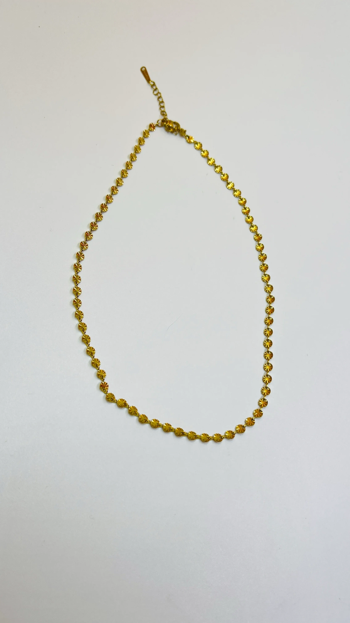 FLORAL PLAIN NECK CHAIN