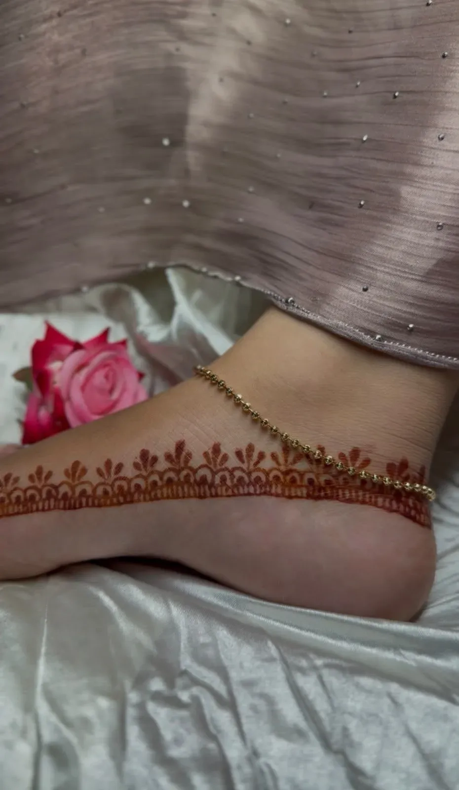 ROUND GOLDEN BEAD ANKLET