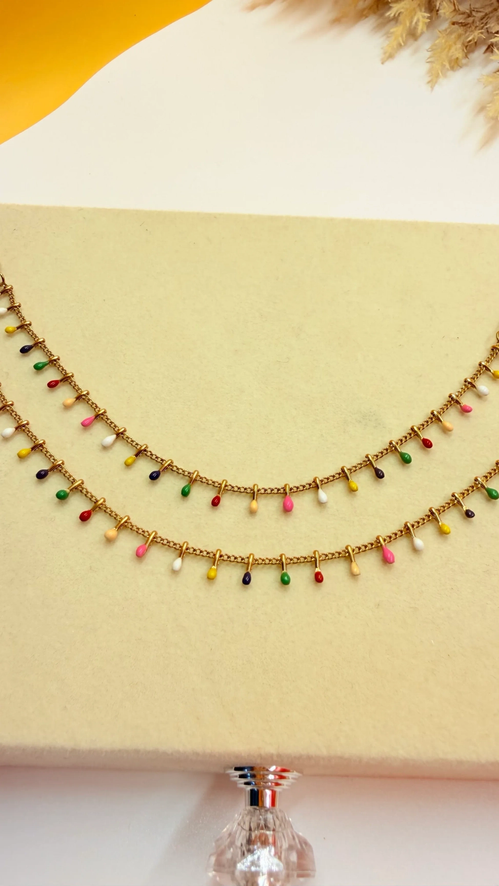 RAINBOW DROP ANKLET KIDS (PAIR) 2