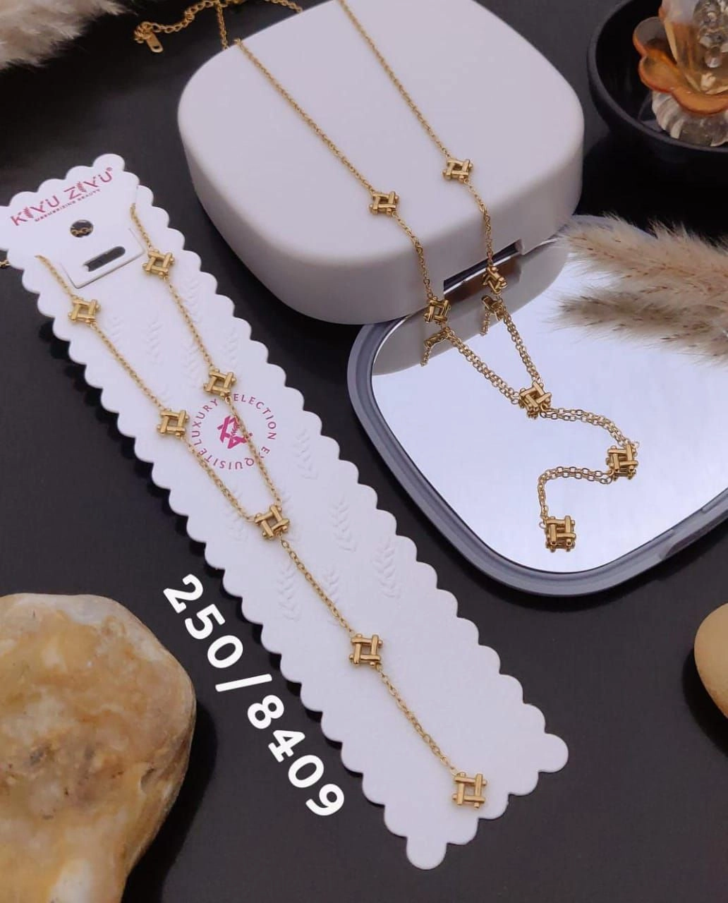 Gold Lariat Necklace 2