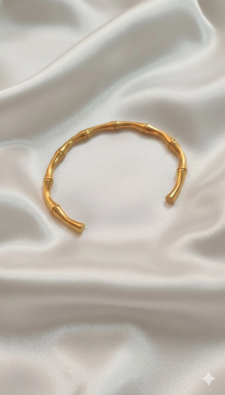 Half bamboo bangle