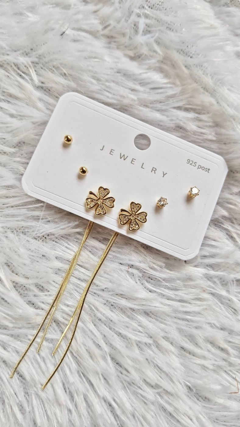 3 piece earrings combo set