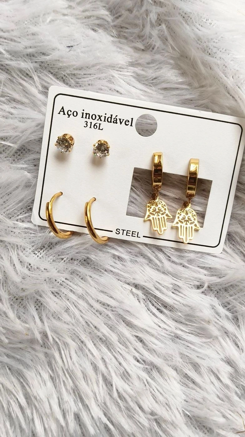 3 piece combo set earring