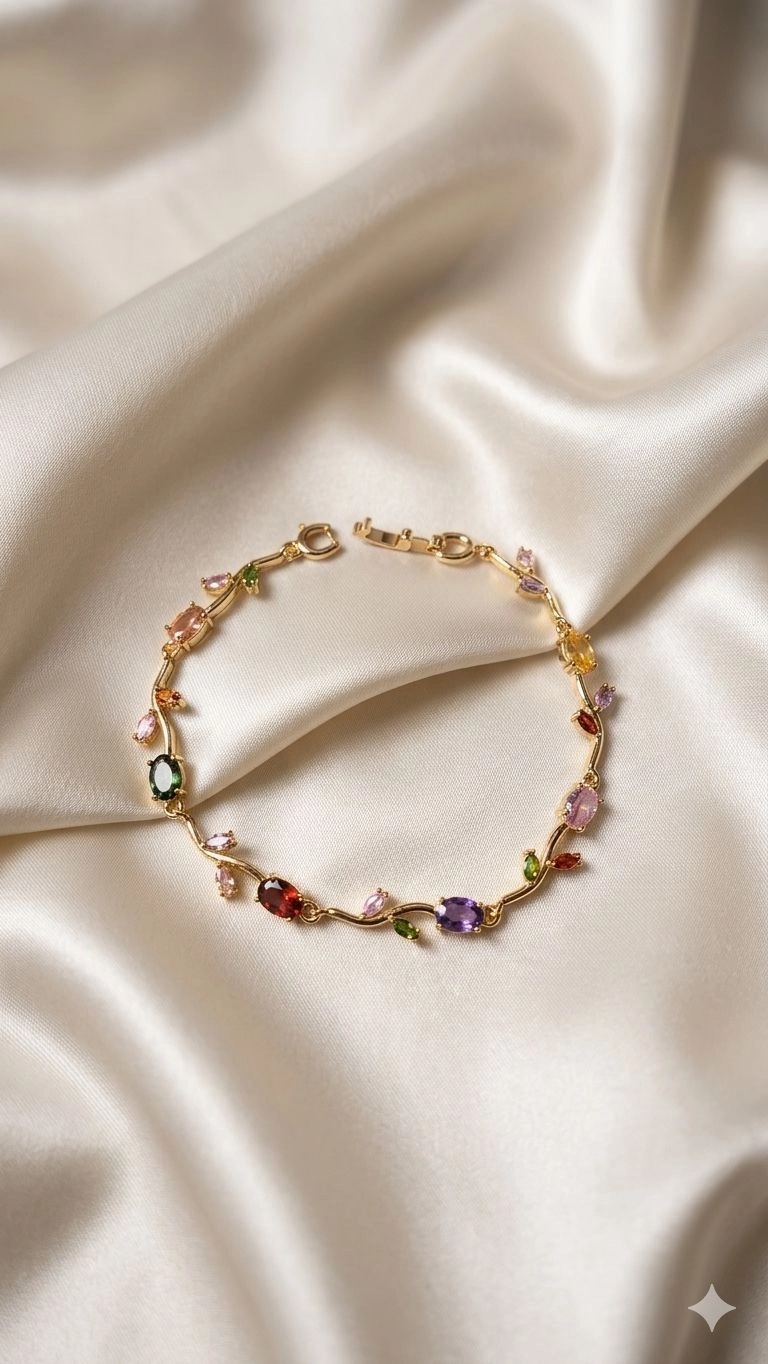 Multi colour tulip bracelet