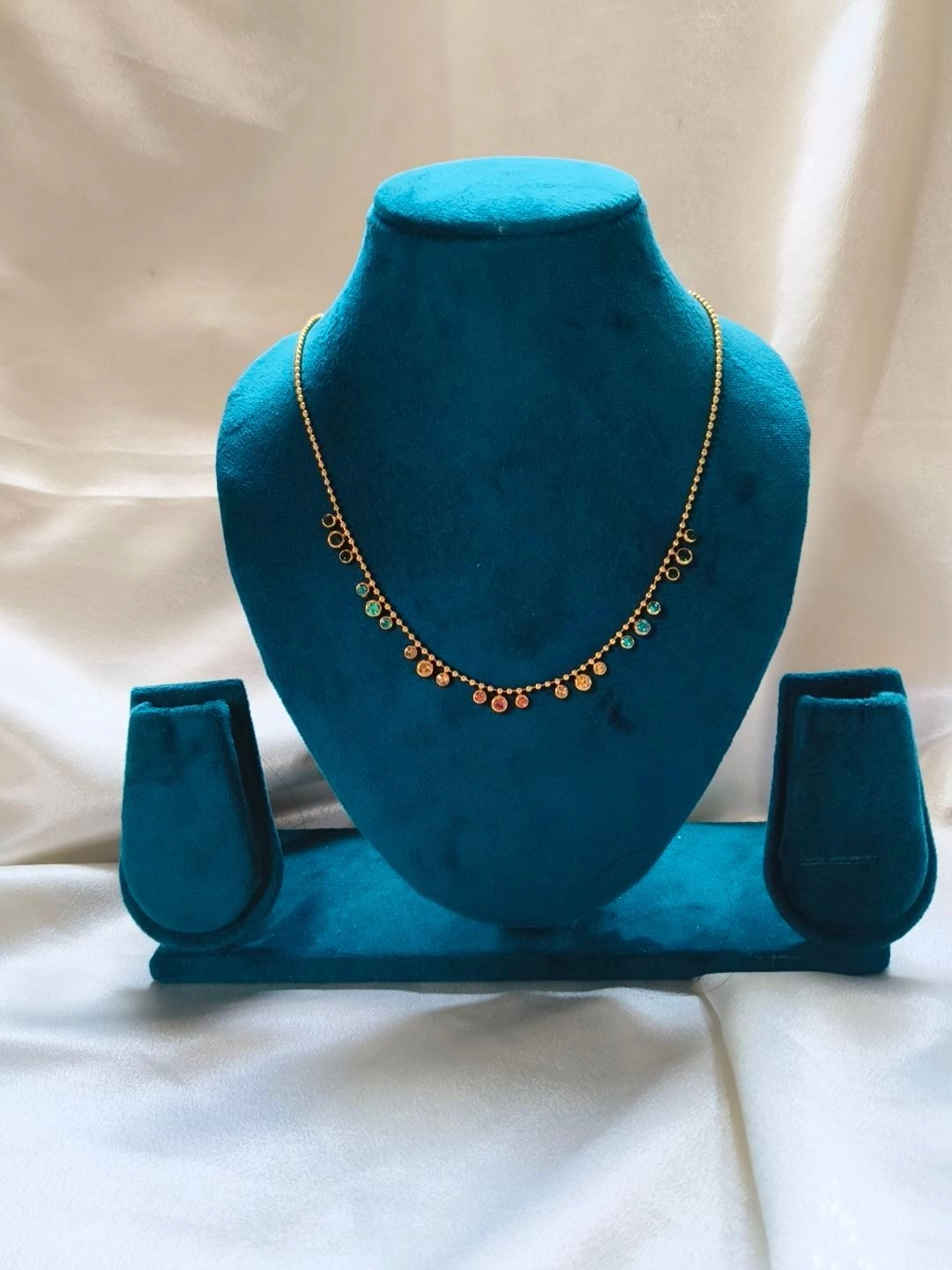 Multi colour charm necklace