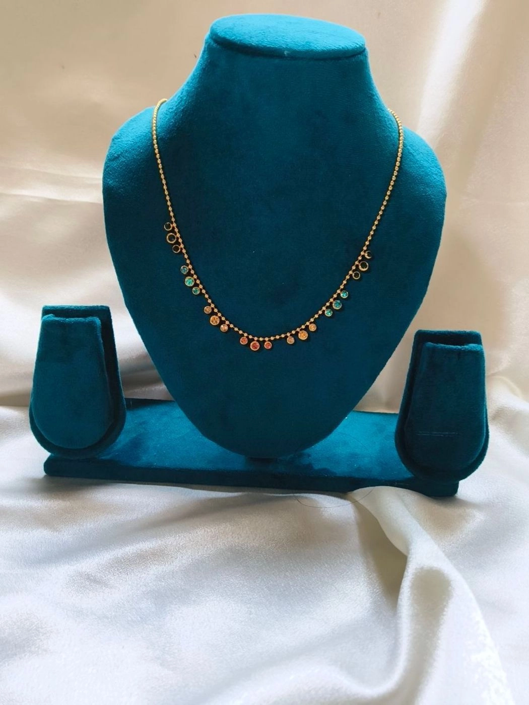 Multi colour charm necklace