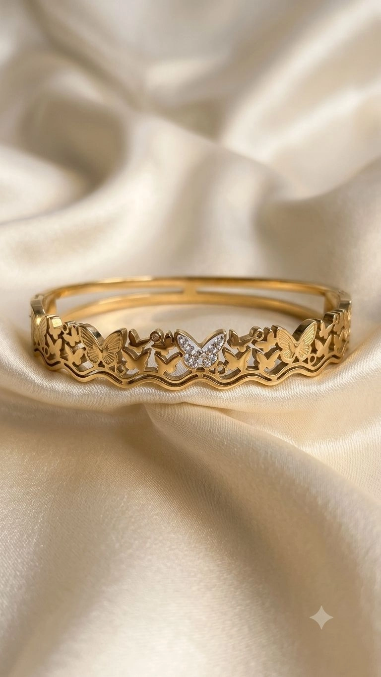 Butterfly theme bangle