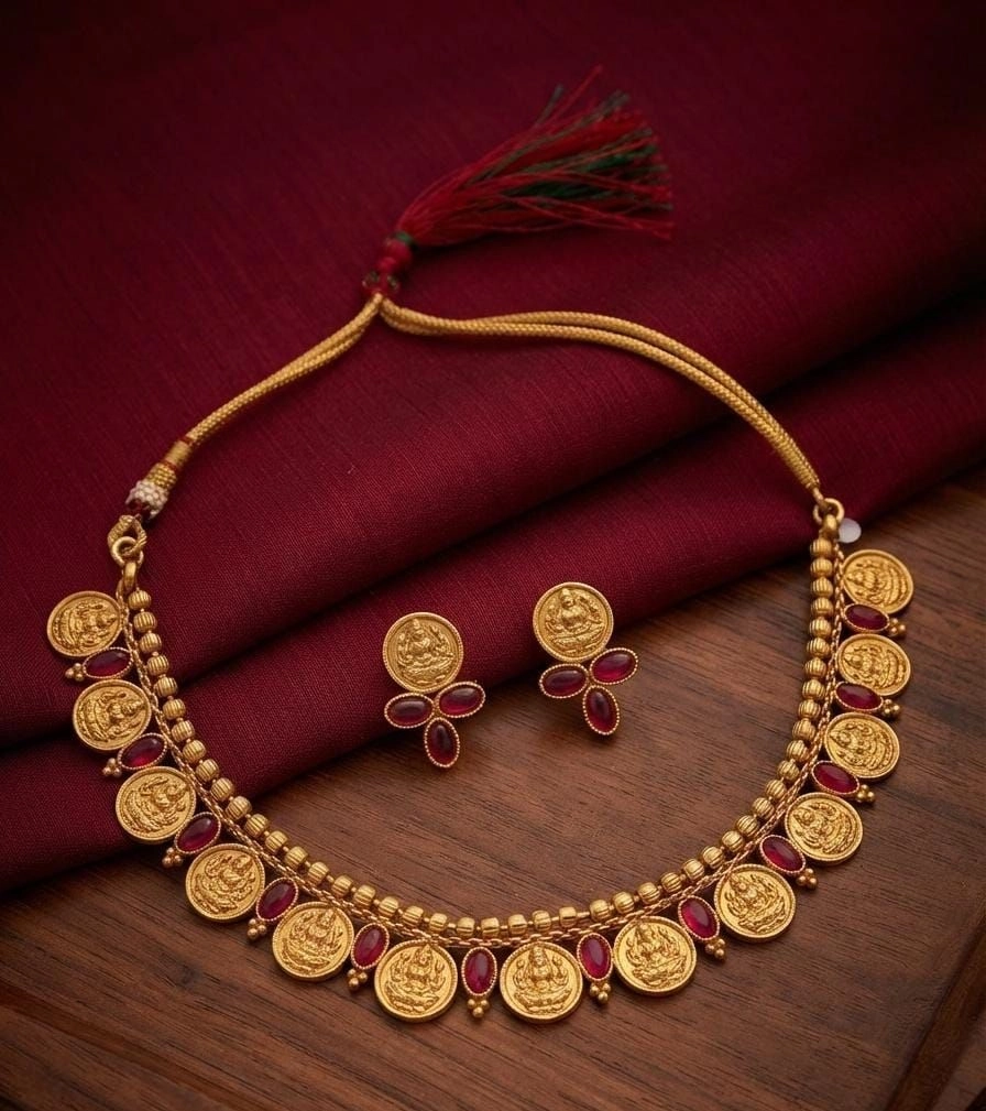 Royal lekshmi kasu necklace set