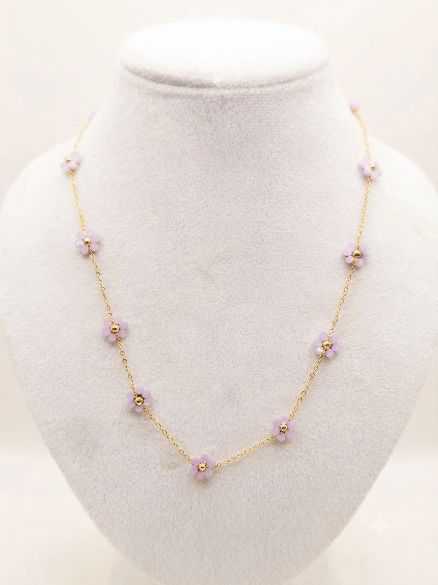 Daisy flower necklace 4